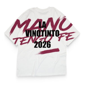 Mano Tengo Fe Vinotinto 2026 T-Shirt Blanca
